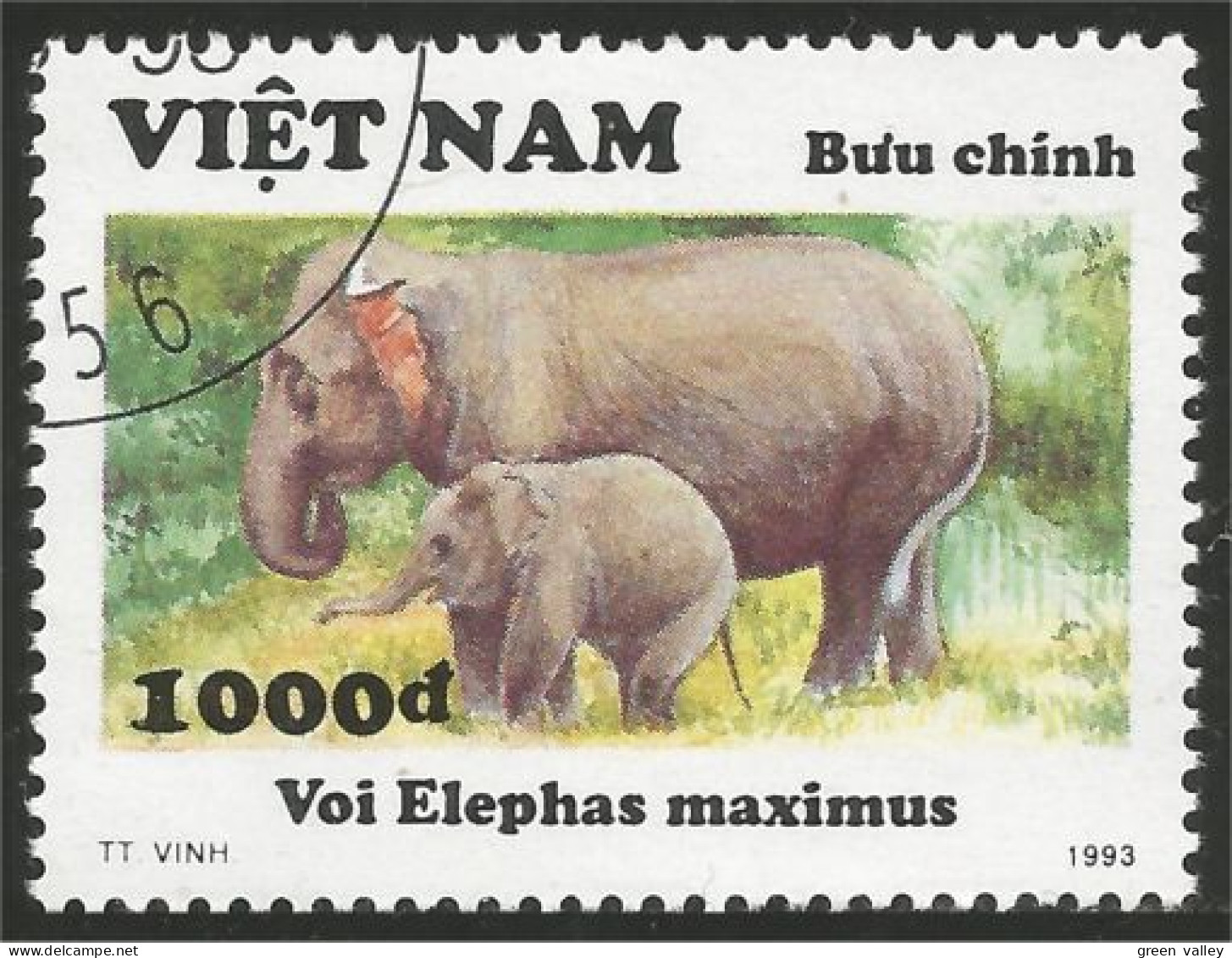 AS-81a Vietnam Elephant Elefante Norsu Elefant Olifant MH * Neuf CH - Elefanti