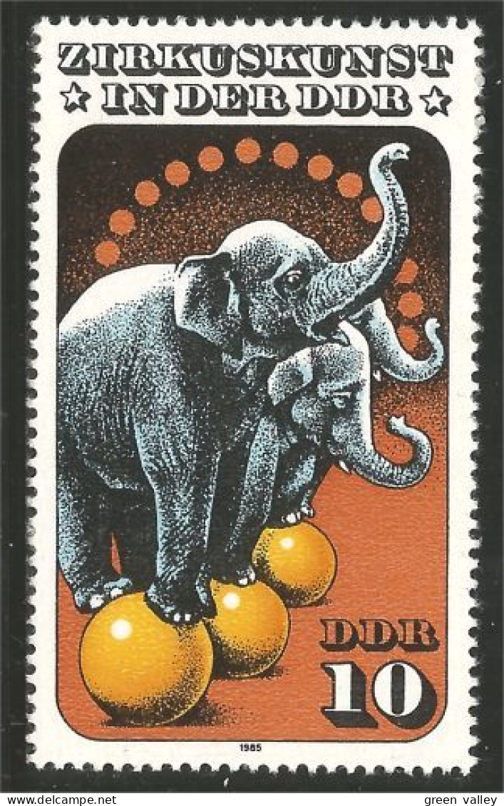 AS-63 DDR Elephant Elefante Norsu Elefant Olifant MNH ** Neuf SC - Eléphants