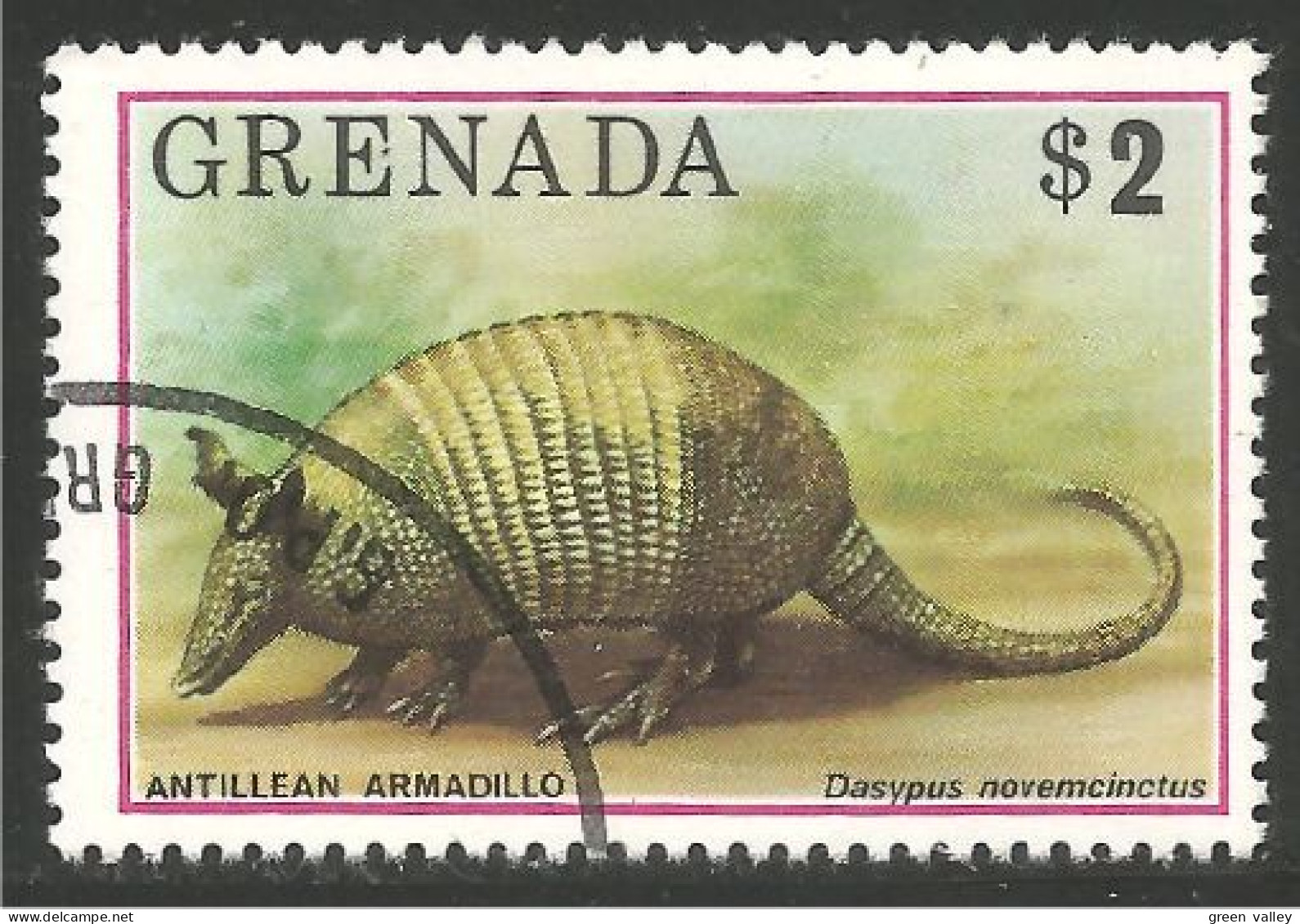 AS-41c Grenada $2.00 Armadillo Tatou Gurteltier Tatu Gordeldier - Otros & Sin Clasificación