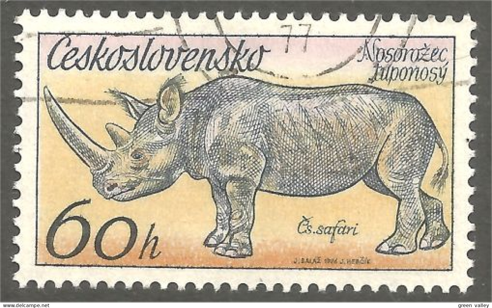 AS-14 Ceskoslovenko Rhinocéros Rinoceronte Nashorn Neushoorn - Rhinoceros