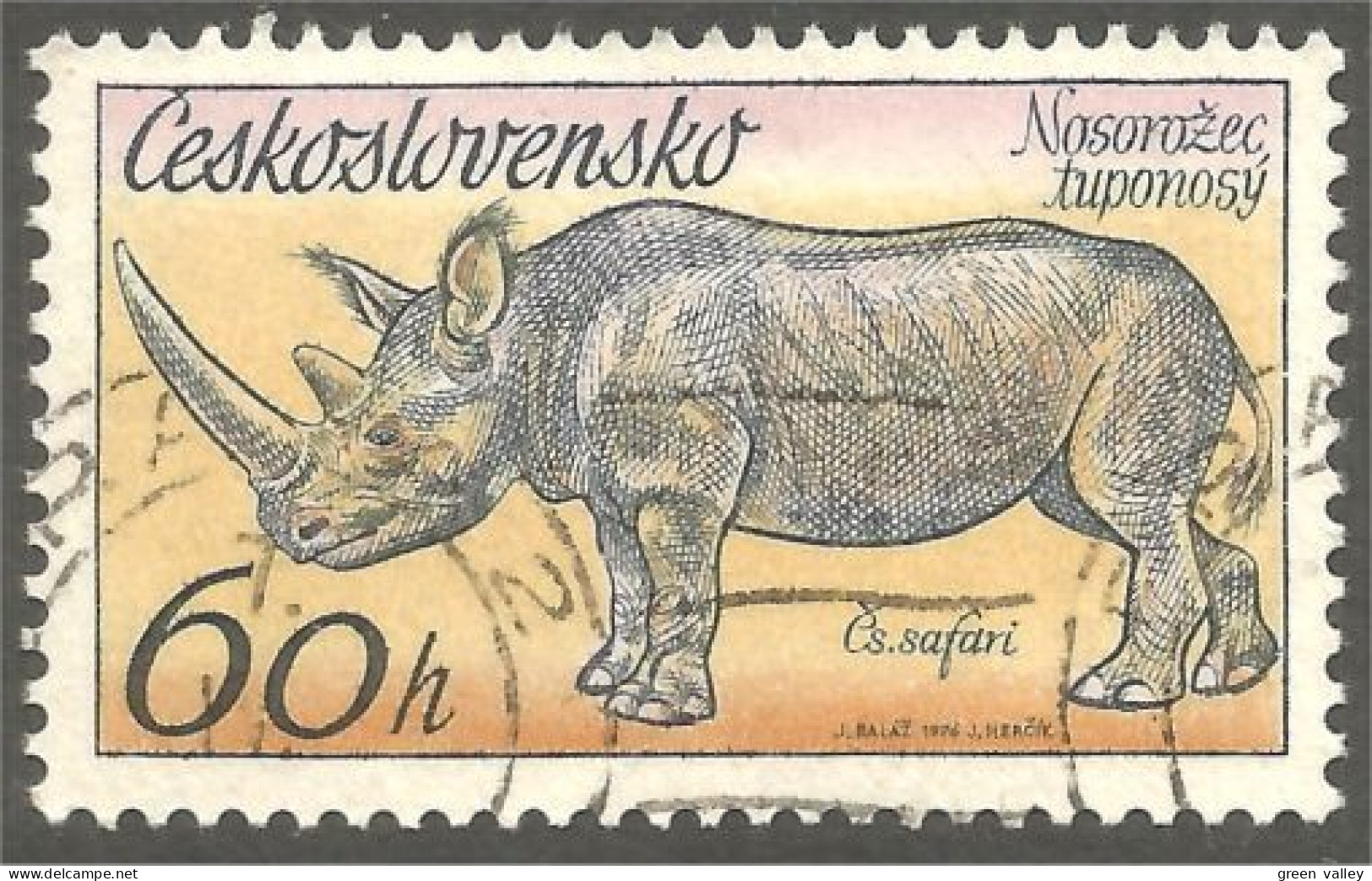 AS-12 Ceskoslovenko Rhinocéros Rinoceronte Nashorn Neushoorn - Rhinoceros