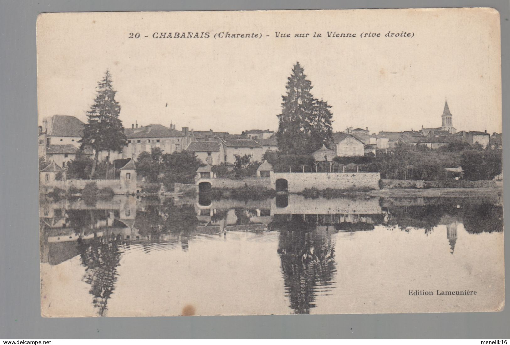 CP - 16 - Chabanais - Vue Sur La Vienne - Rive Droite - Otros & Sin Clasificación