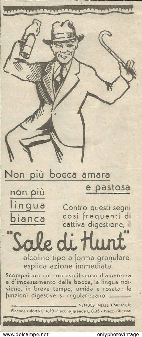 Sale Di Hunt - Pubblicità 1933 - Advertising - Advertising