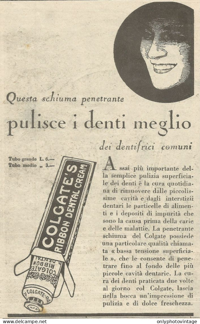 Dentifricio Colgate's  - Pubblicità 1930 - Advertising - Advertising