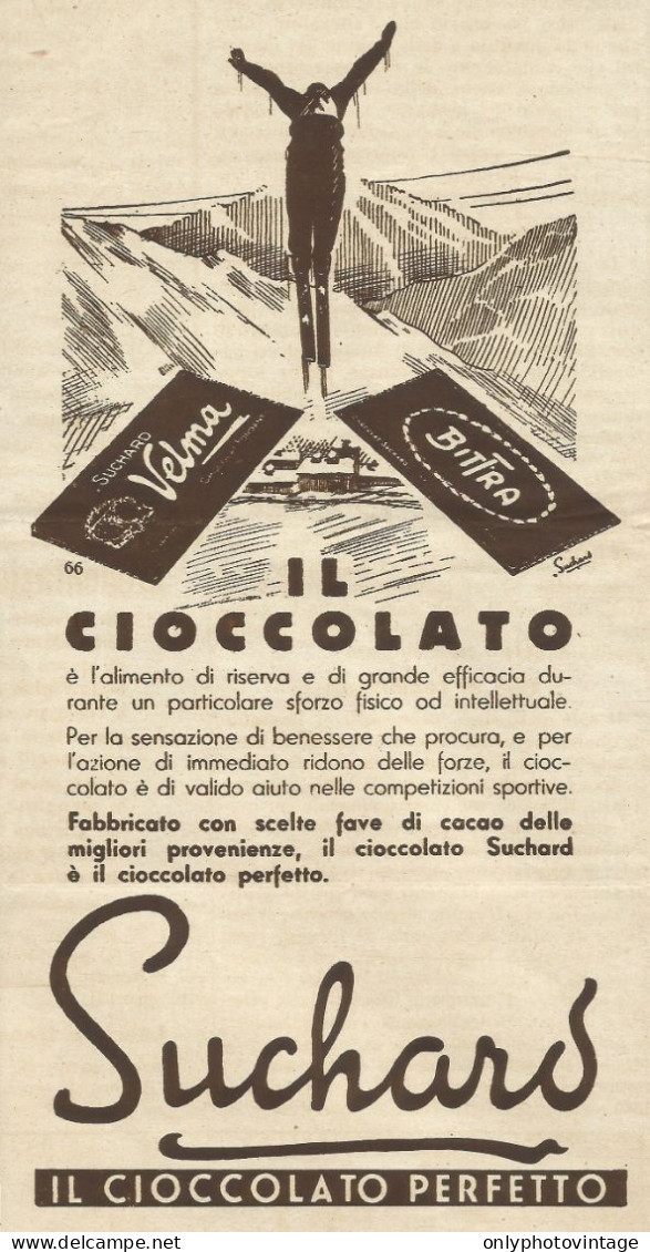 Suchard Il Cioccolato Perfetto - Pubblicità 1935 - Advertising - Reclame