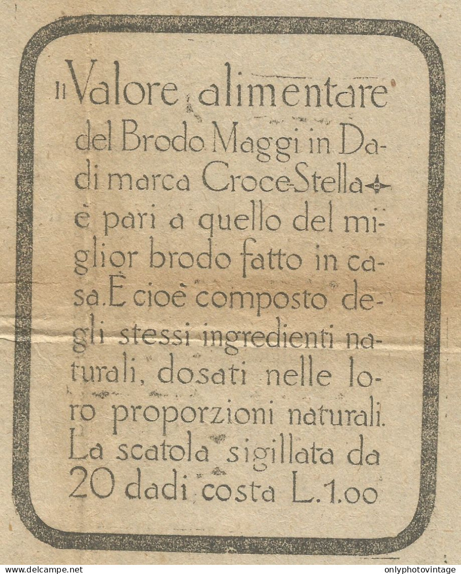 Brodo MAGGI In Dadi - Pubblicità 1916 - Advertising - Publicités