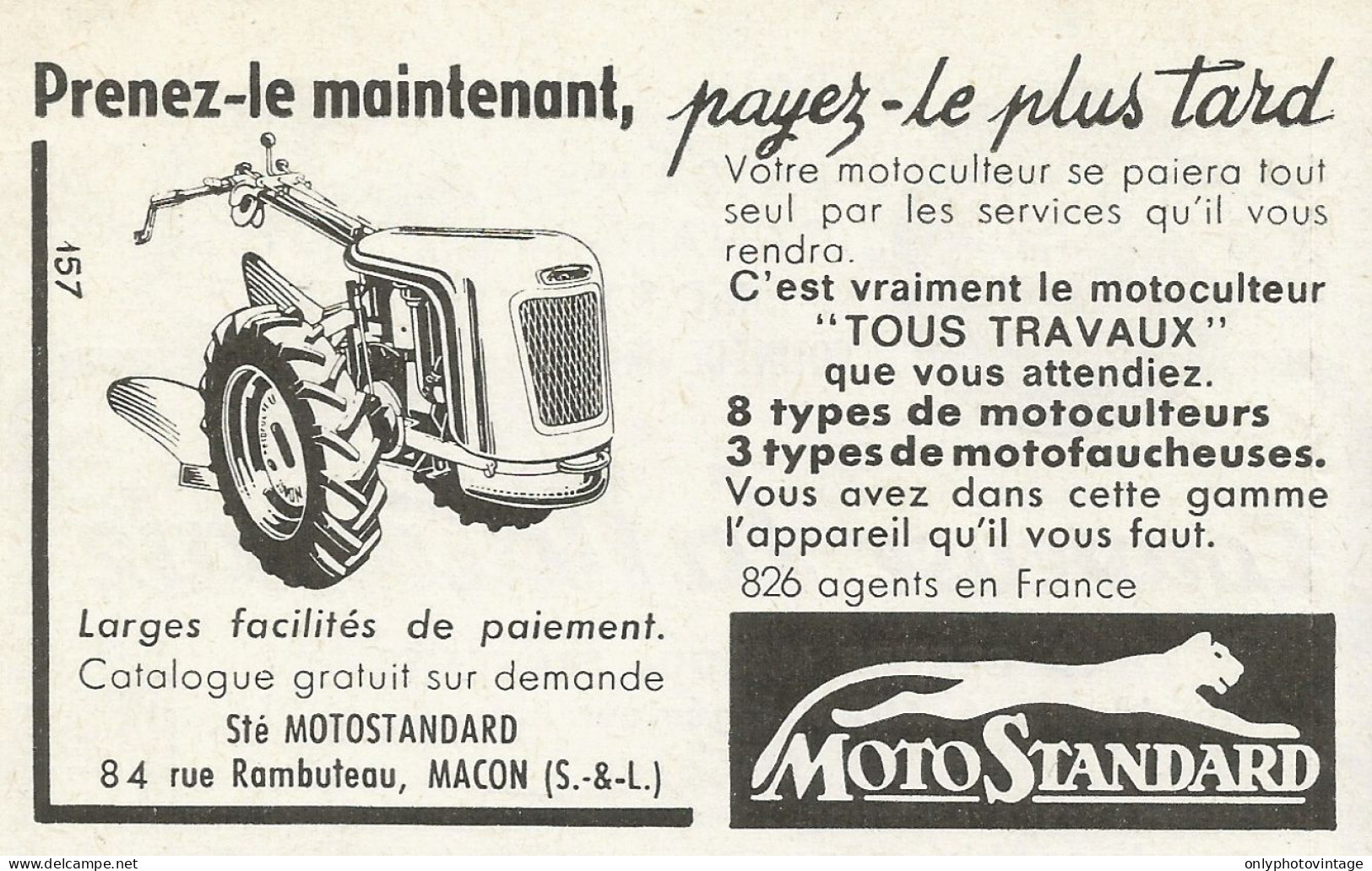 Motocoltivatori MotoStandard - Pubblicità 1961 - Advertising - Advertising