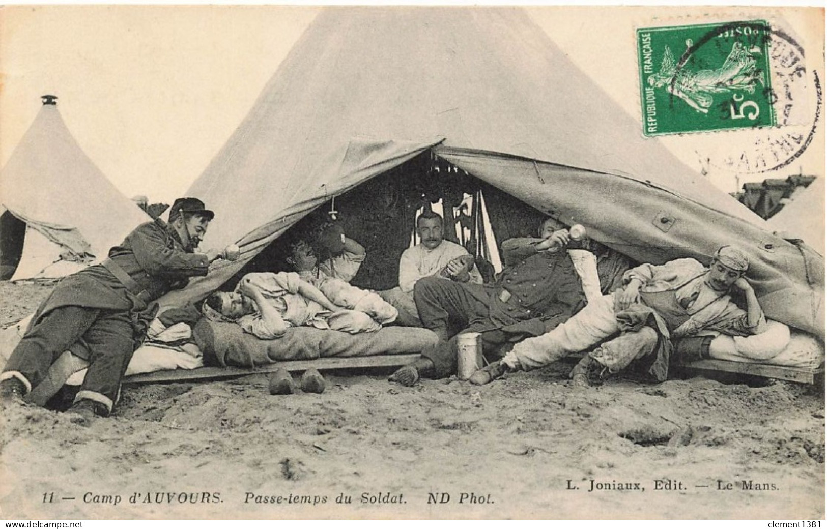 Militaria Camp D'auvours Passe Temps Du Soldat - Altri & Non Classificati