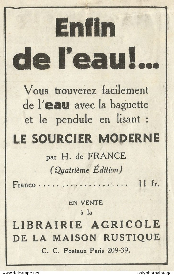 Enfine De L'eau!... - Pubblicità 1934 - Advertising - Advertising