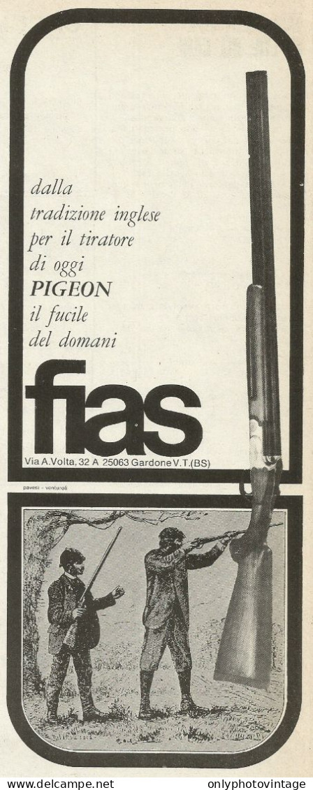 PIGEON Il Fucile Di Domani - FIAS - Pubblicità 1969 - Advertising - Advertising