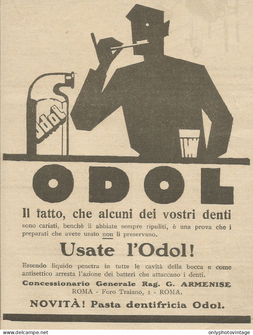 Dentifricio ODOL - Pubblicità 1924 - Advertising - Publicités