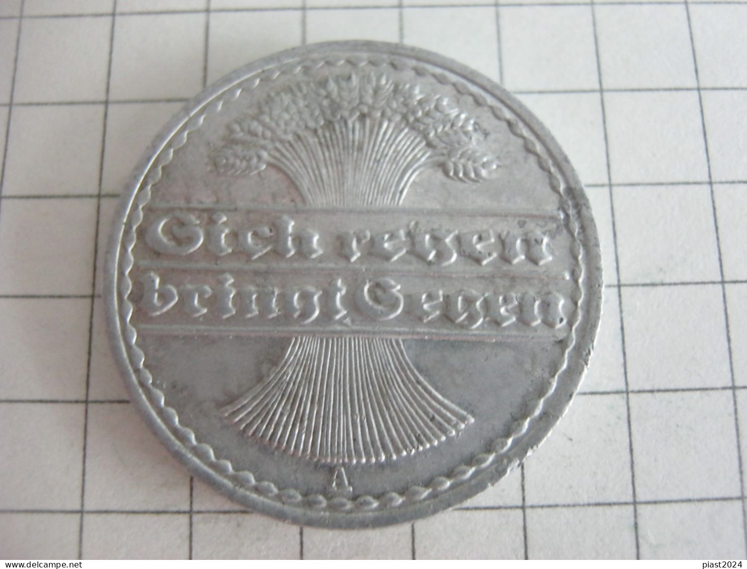 Germany 50 Pfennig 1922 A - 50 Rentenpfennig & 50 Reichspfennig