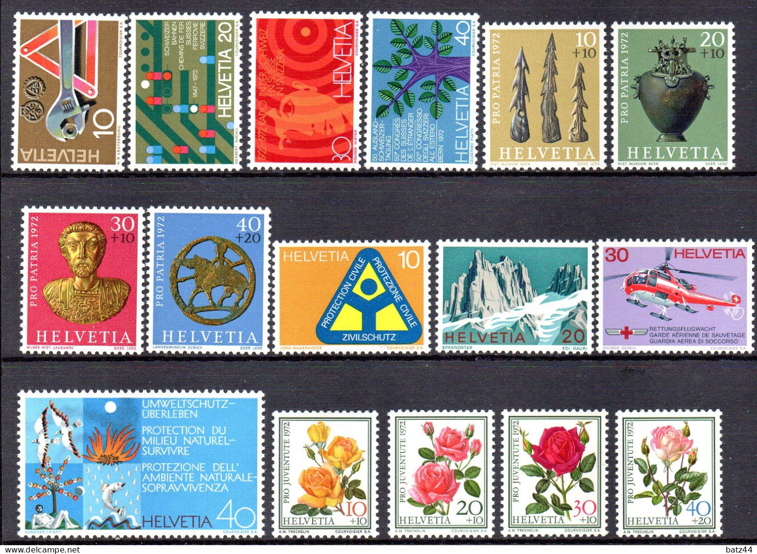 SUISSE  Petit Lot De Timbres** Neufs Sans Charnière - Ungebraucht