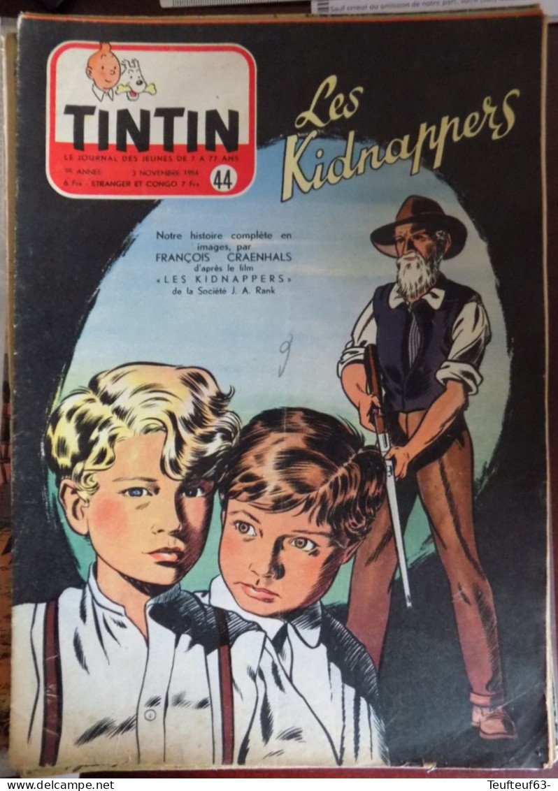 Tintin N° 44:1954 Craenhals - Tintin