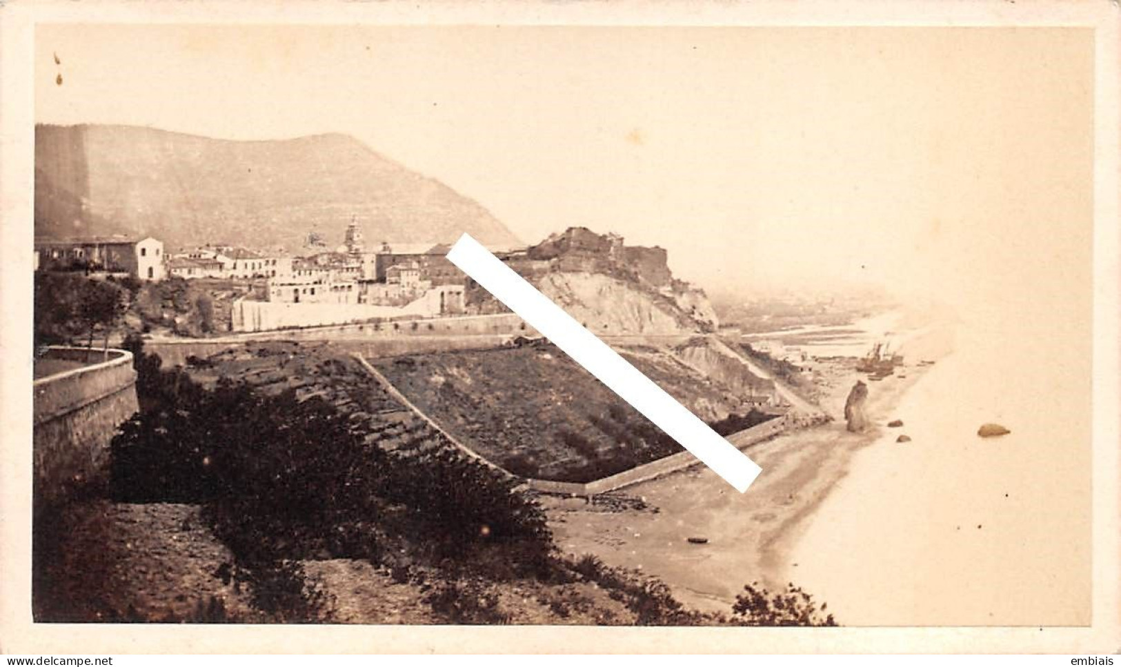 MONACO 1865/70 - Photo Originale CDV La Cité De Monaco, Monté Carlo Par Le Photographe Louis Alphonse DAVANNE - Antiche (ante 1900)