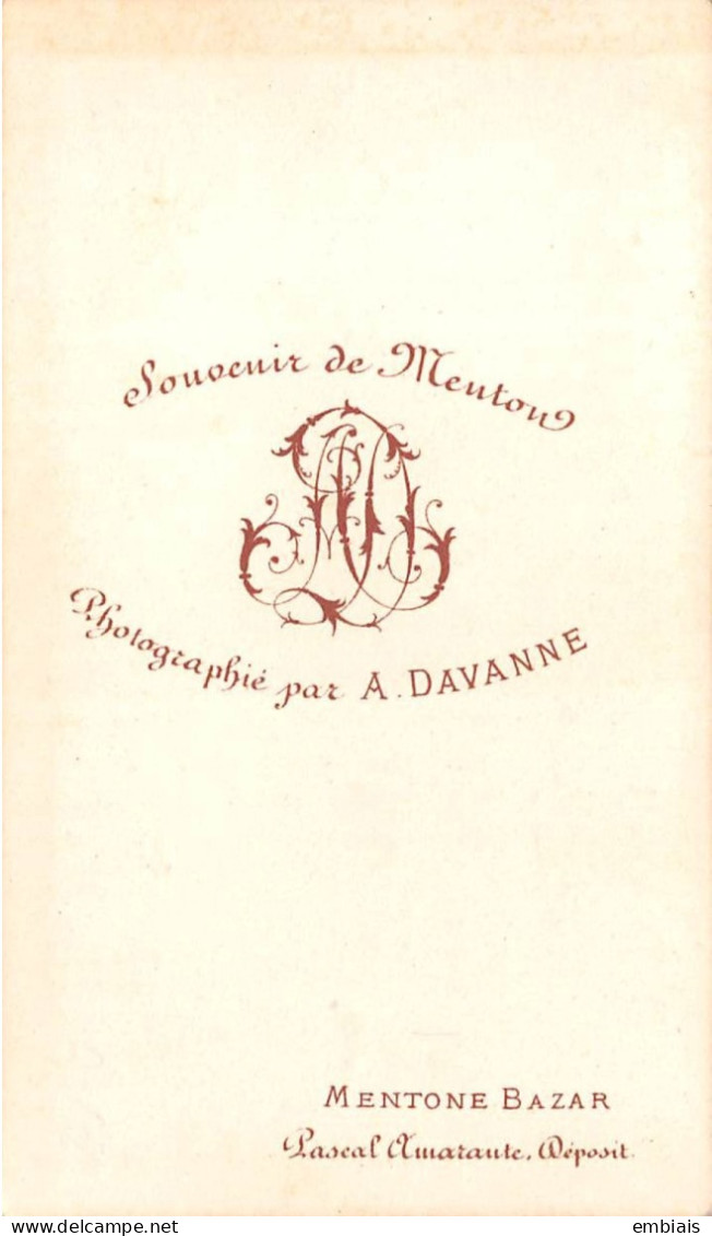 MONACO 1865/70 - Photo Originale CDV La Cité De Monaco, Monté Carlo Par Le Photographe Louis Alphonse DAVANNE - Old (before 1900)