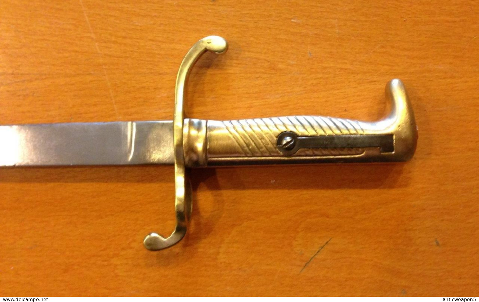 Épée De Cadet D'Allemagne Avec Poignée Et Anneau En Laiton M1871 (T72) - Knives/Swords