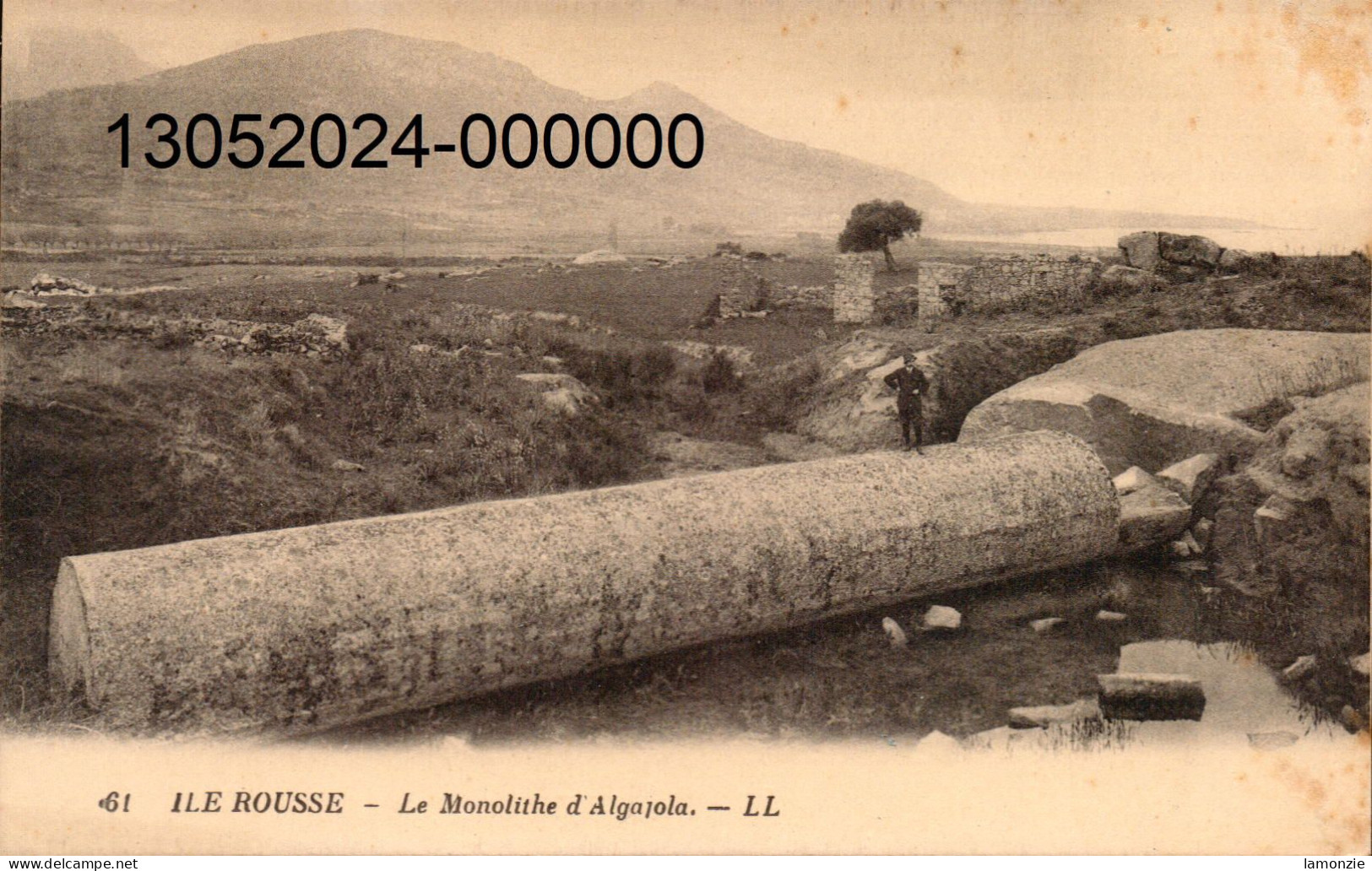 ILE ROUSSE. Cpa - Le Monolithe D' Algajola.   (scans Recto - Verso) - Andere & Zonder Classificatie