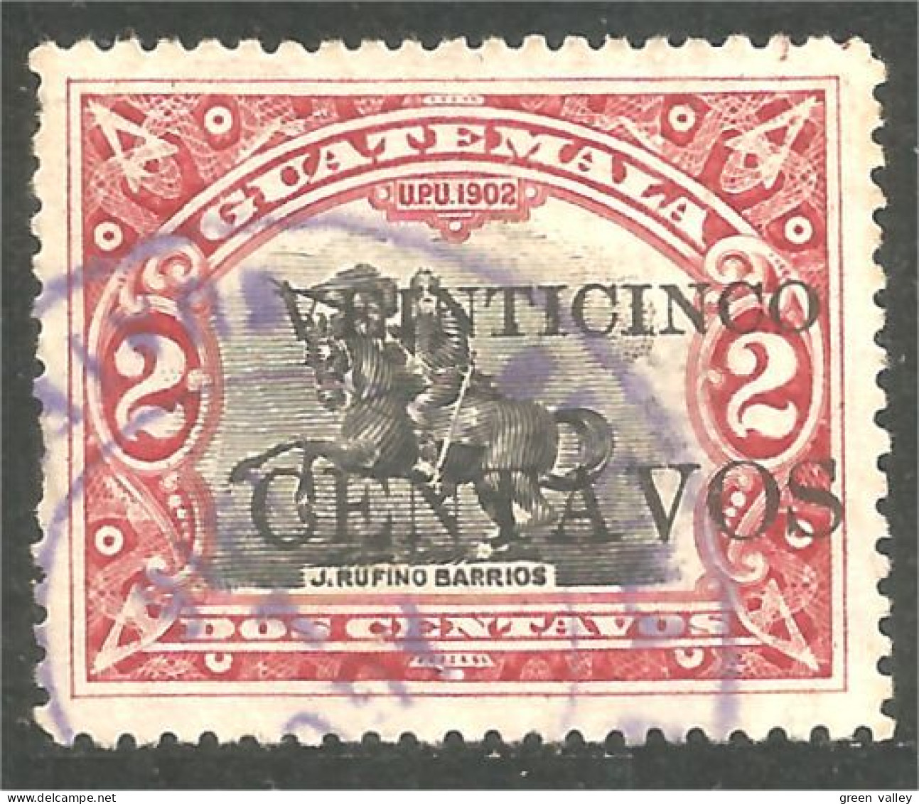 CH-37 Guatemala Surcharge Cheval Horse Pferd Caballo Cavallo Paard - Chevaux