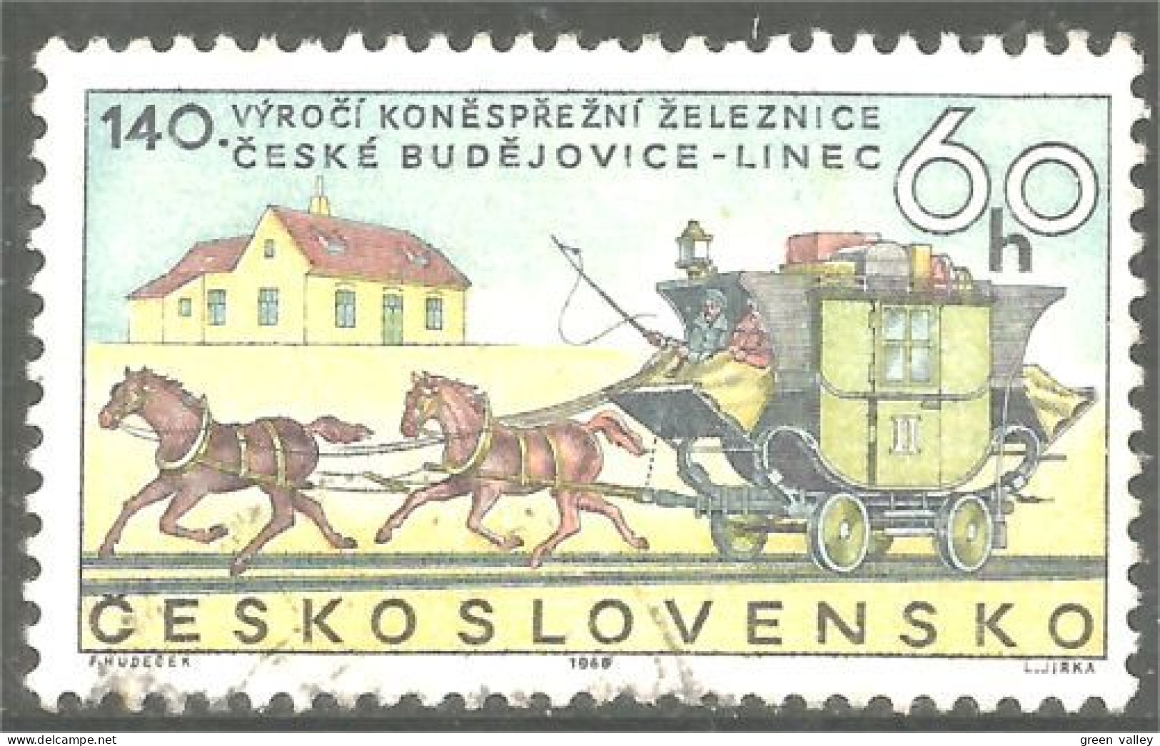 CH-31 Ceskoslovensko Malle-poste Diligence Mail Coach Cheval Horse Pferd Caballo Cavallo Paard - Cavalli