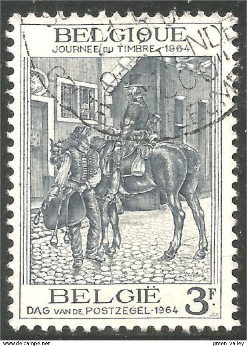 CH-17 Belgique Journée Timbre 1964 Cheval Horse Pferd Caballo Cavallo Paard - Chevaux