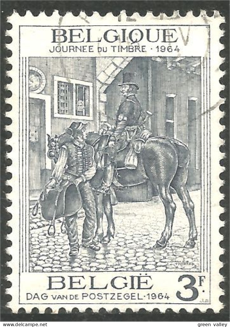 CH-16 Belgique Stamp Day 1964 Cheval Horse Pferd Caballo Cavallo Paard - Chevaux