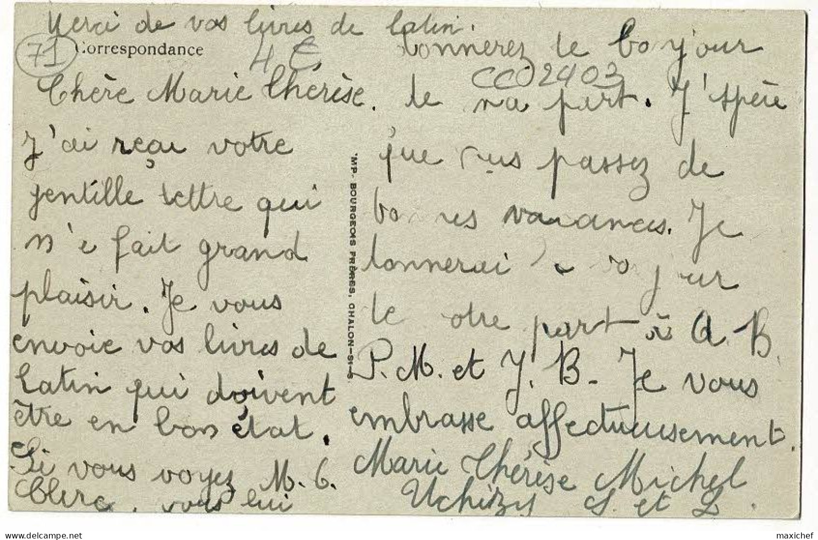 La Chapelle Thècle - La Villa Du Moulin - Circulé Sans Date, Sous Enveloppe - Sonstige & Ohne Zuordnung