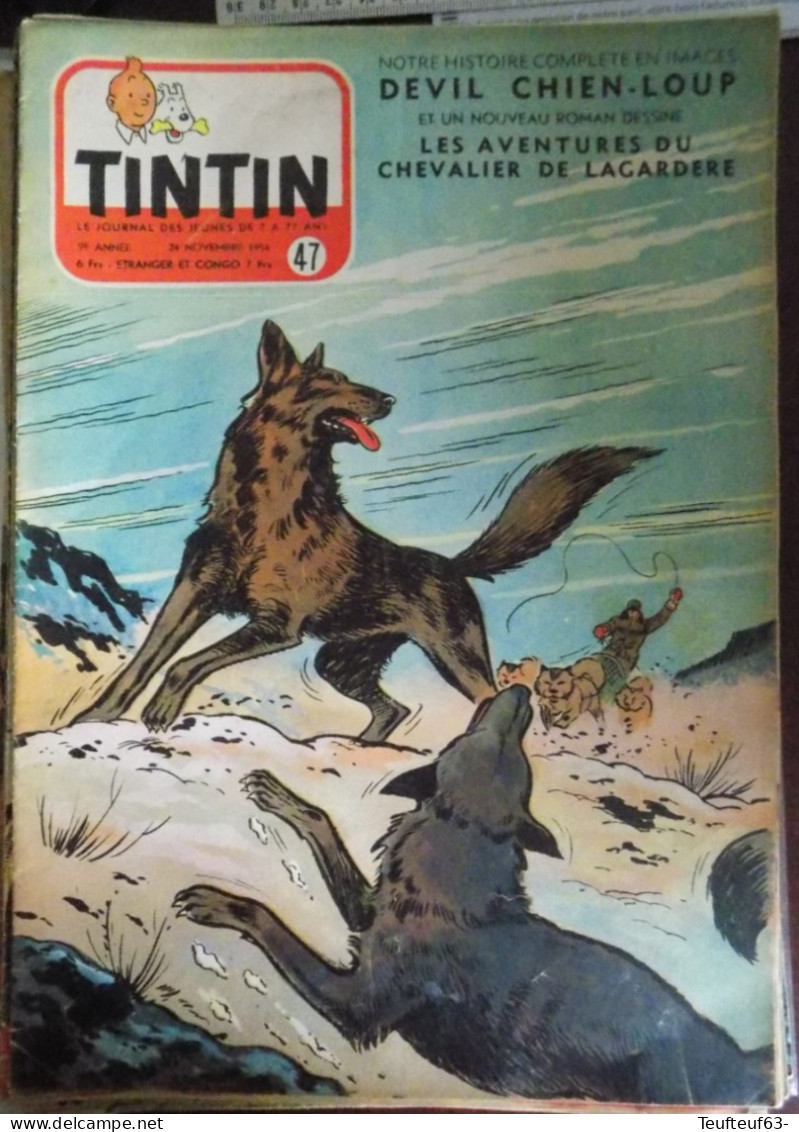 Tintin N° 47:1954 Reding - Kuifje