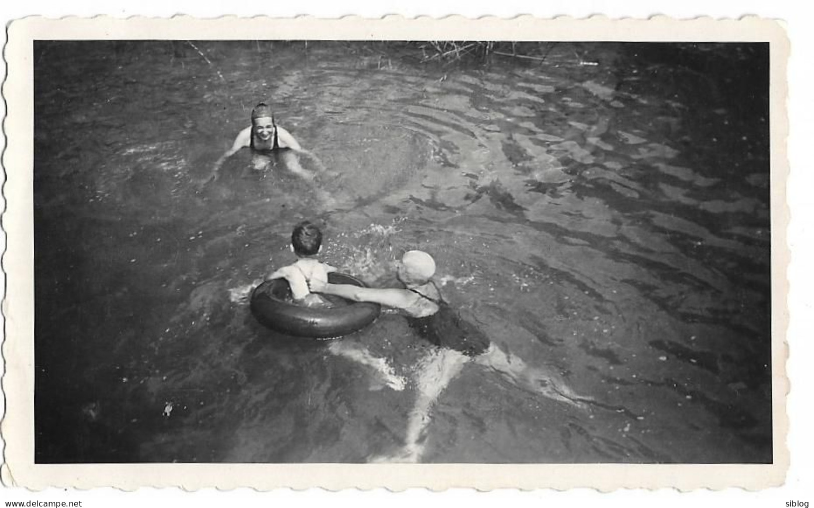 PHOTO - Baigneurs à PALADRU  En 1937 - Ft 11 X 6,5 Cm - Places