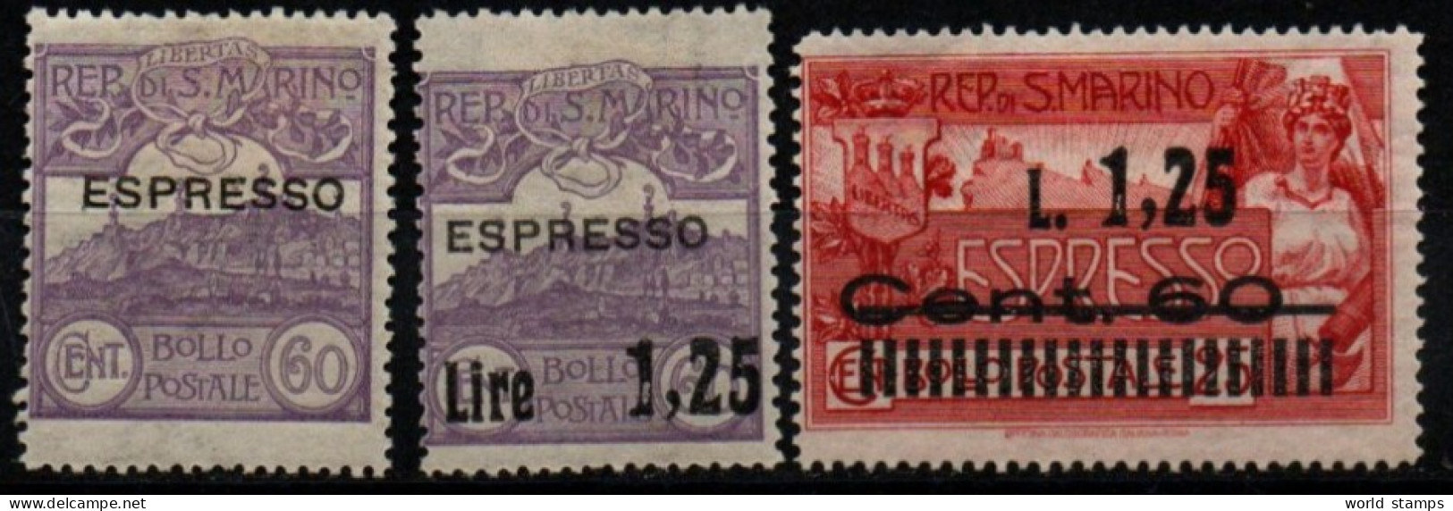 SAINT-MARIN 1923-7 * - Francobolli Per Espresso