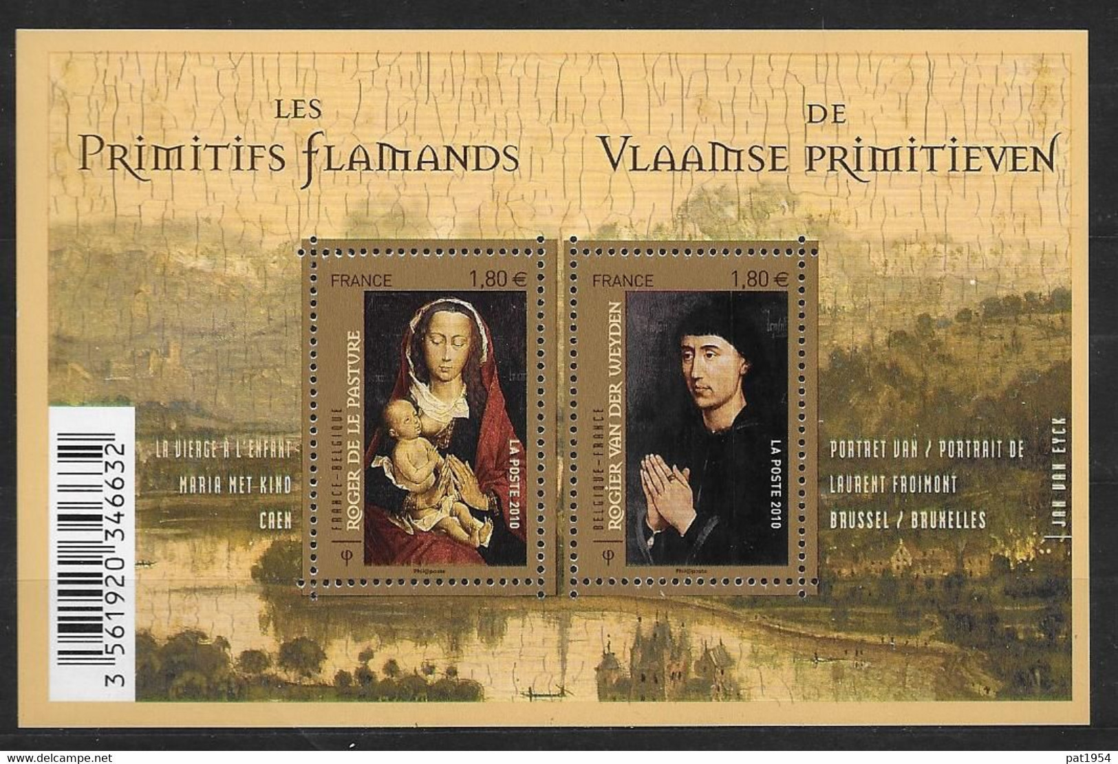 France 2010 Bloc N° F4525 Neuf Peintures Primitifs Flamands à La Faciale - Mint/Hinged