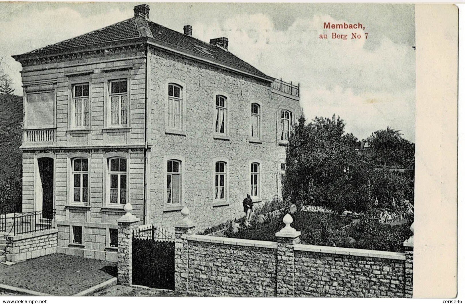 Membach Au Berg N° 7 Circulée En 1919 " Deposé Au Guichet " Voir Verso - Baelen