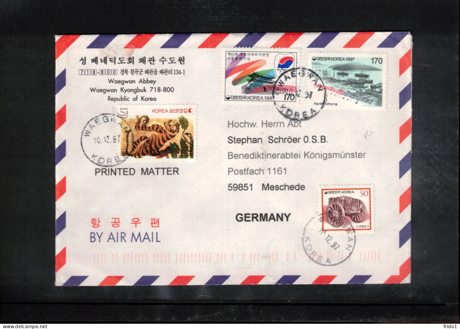 South Korea 1997 Interesting Airmail Letter - Korea (Süd-)