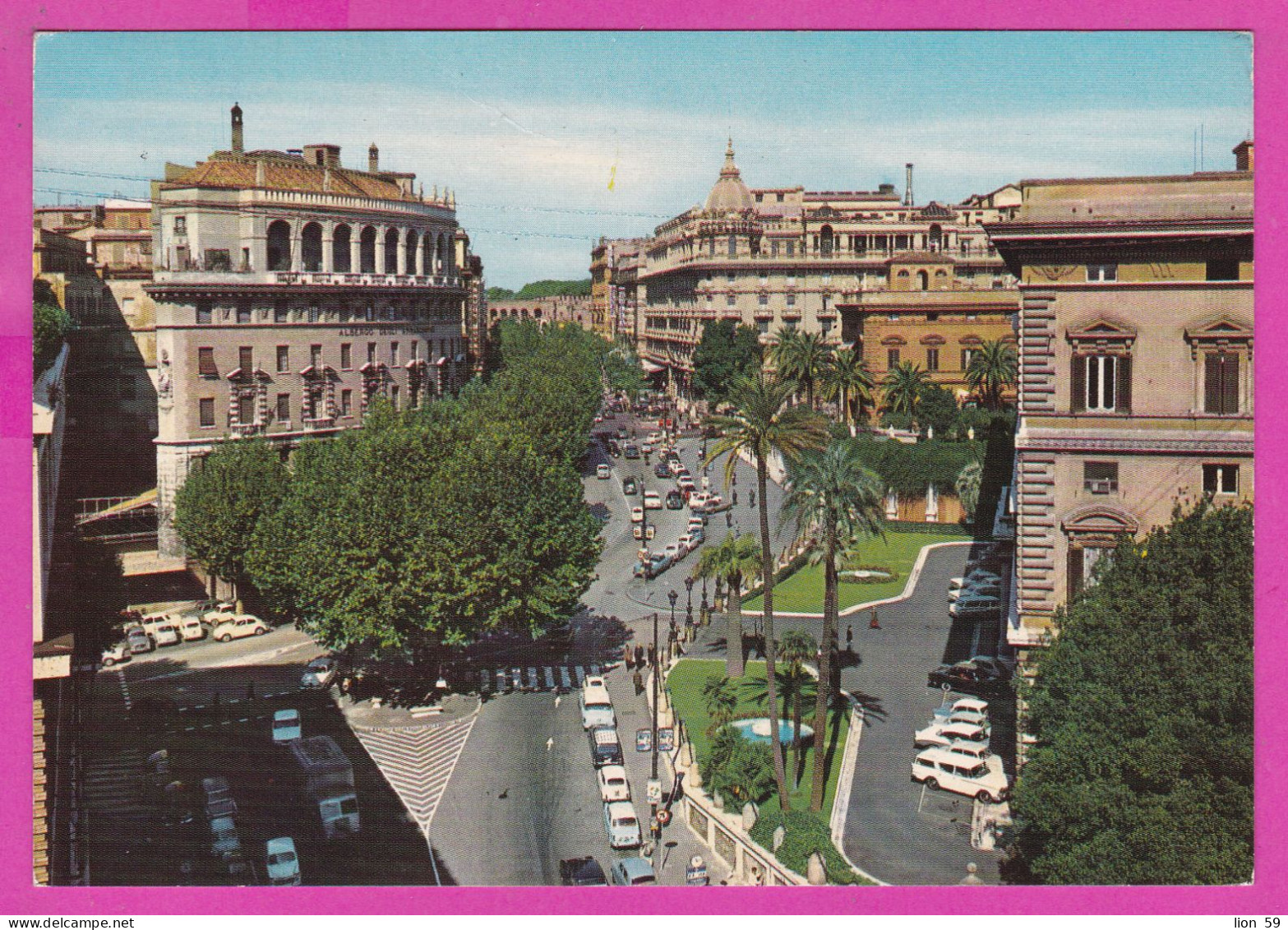 294067 / Italy - ROMA Via Vittorio Veneto PC 1984 USED - 400 L Aircrafts CAPRONI C22J  Italia Italie Italien - 1981-90: Marcophilie