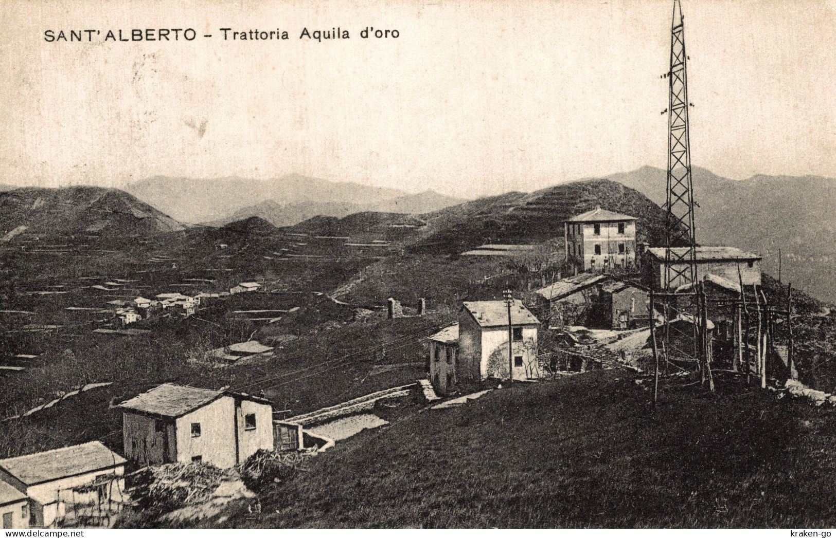 SANT'ALBERTO Di BARGAGLI, Genova - Trattoria Aquila D'Oro - VG - #003 - Andere & Zonder Classificatie