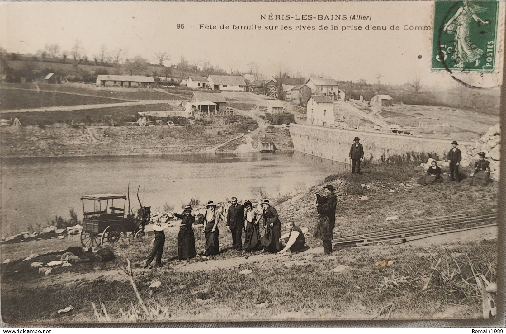 Neris Les Bains Fête De Famille Sur Les Rives De La Prise D'eau De Commentry - Neris Les Bains