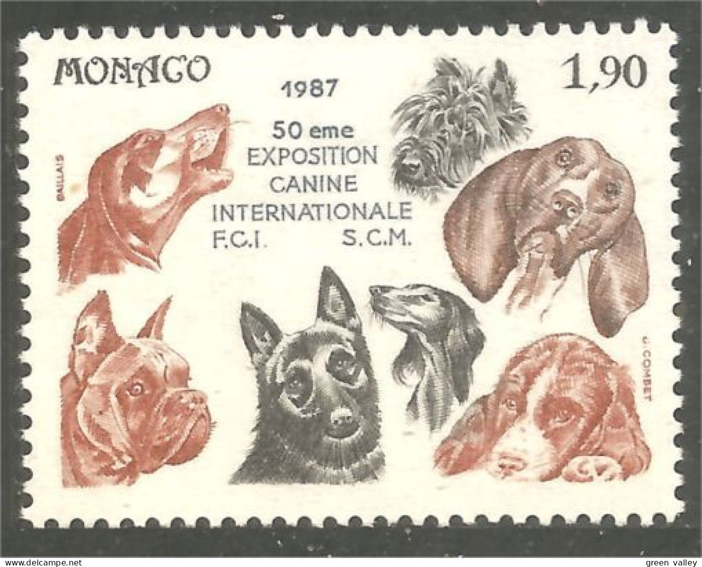 DG-47 Monaco Chien Dog Hund Cane Hond Perro MNH ** Neuf SC - Honden