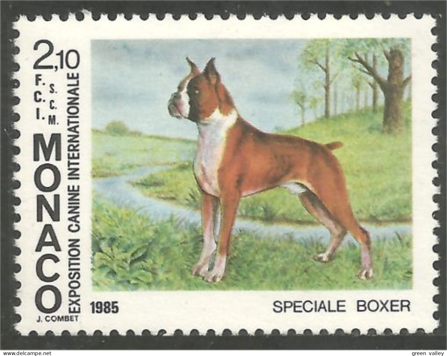 DG-45b Monaco Boxer Chien Dog Hund Cane Hond Perro MNH ** Neuf SC - Altri & Non Classificati