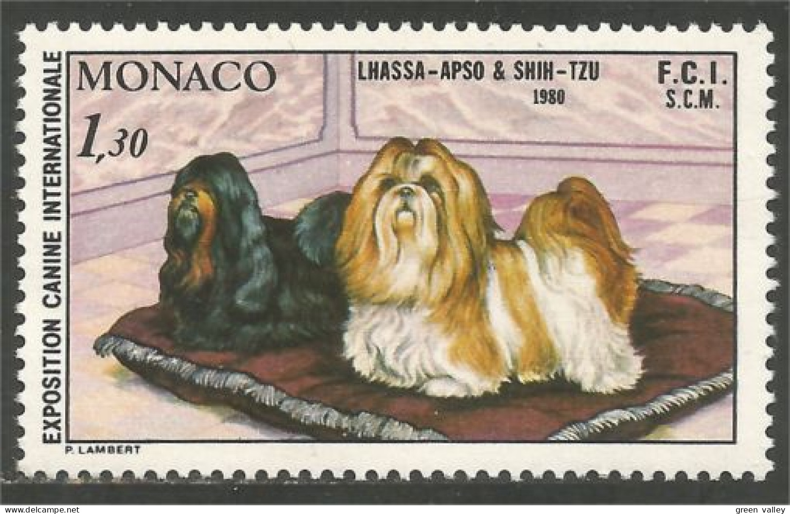 DG-39b Monaco Lhassa-Apso Shin-Tzu Chien Dog Hund Cane Hond Perro MNH ** Neuf SC - Other & Unclassified