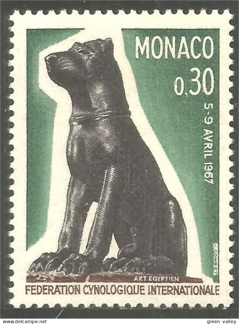 DG-34 Monaco Egyptian Sculpture Chien Dog Hund Cane Hond Perro MNH ** Neuf SC - Hunde