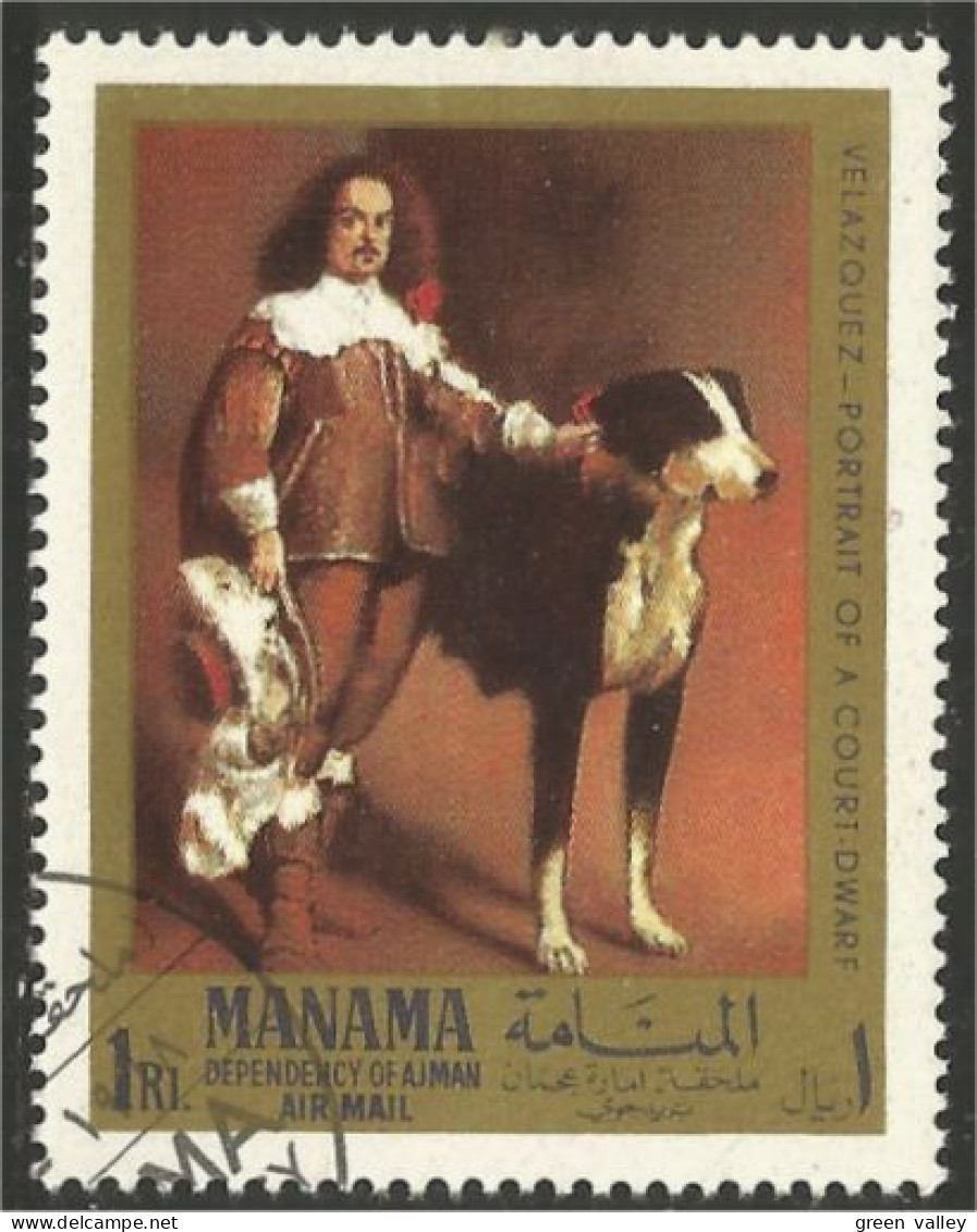 DG-13 Manama Tableau Chien Dog Hund Cane Hond Perro Painting - Cani