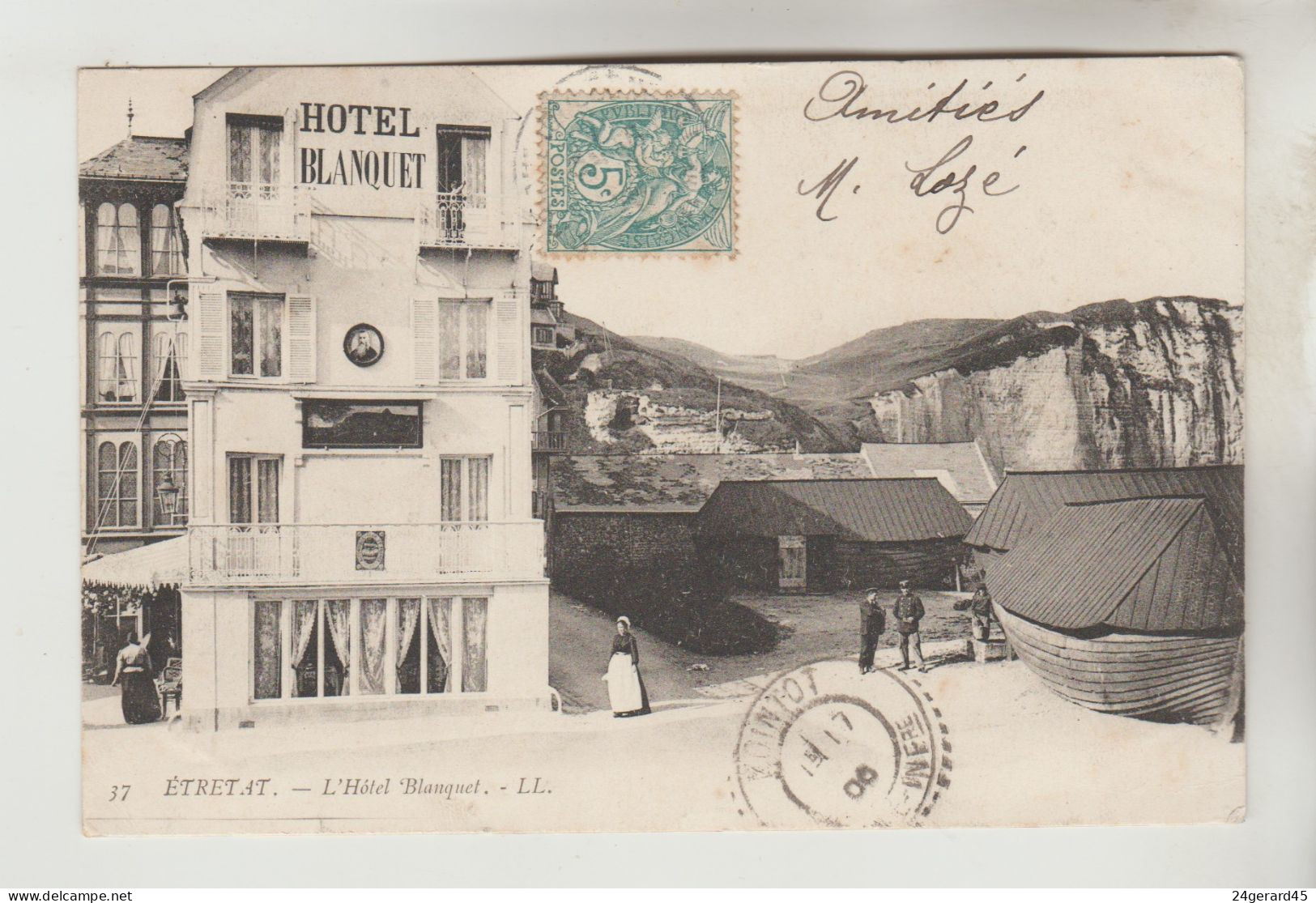 CPA PIONNIERE ETRETAT (Seine Maritime) - L'Hôtel BLANQUET - Etretat