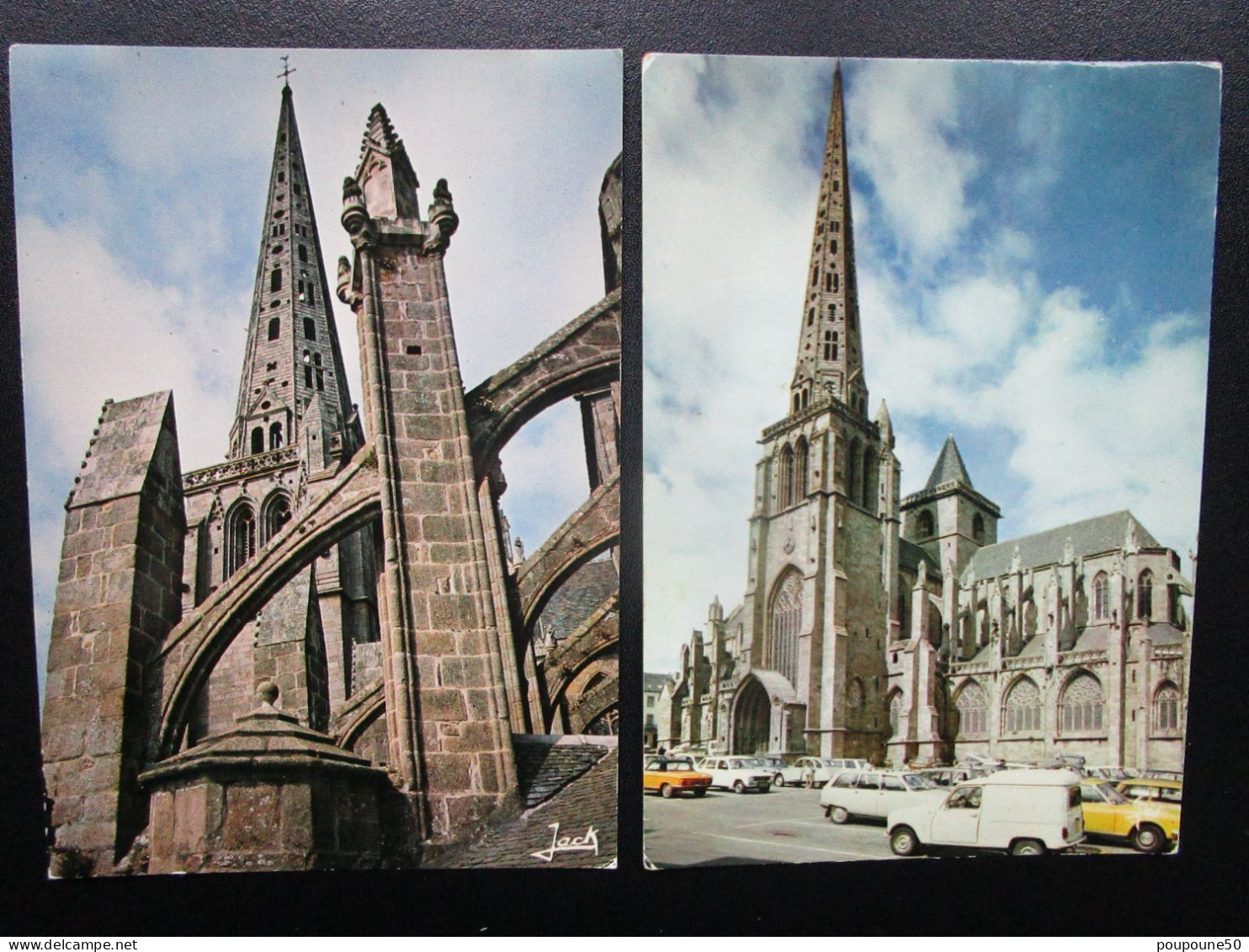 CP 22 Côtes Du Nord TREGUIER  - Lot De 2 Cartes Postales - La Cathédrale Saint  TUGDUAL - Tréguier