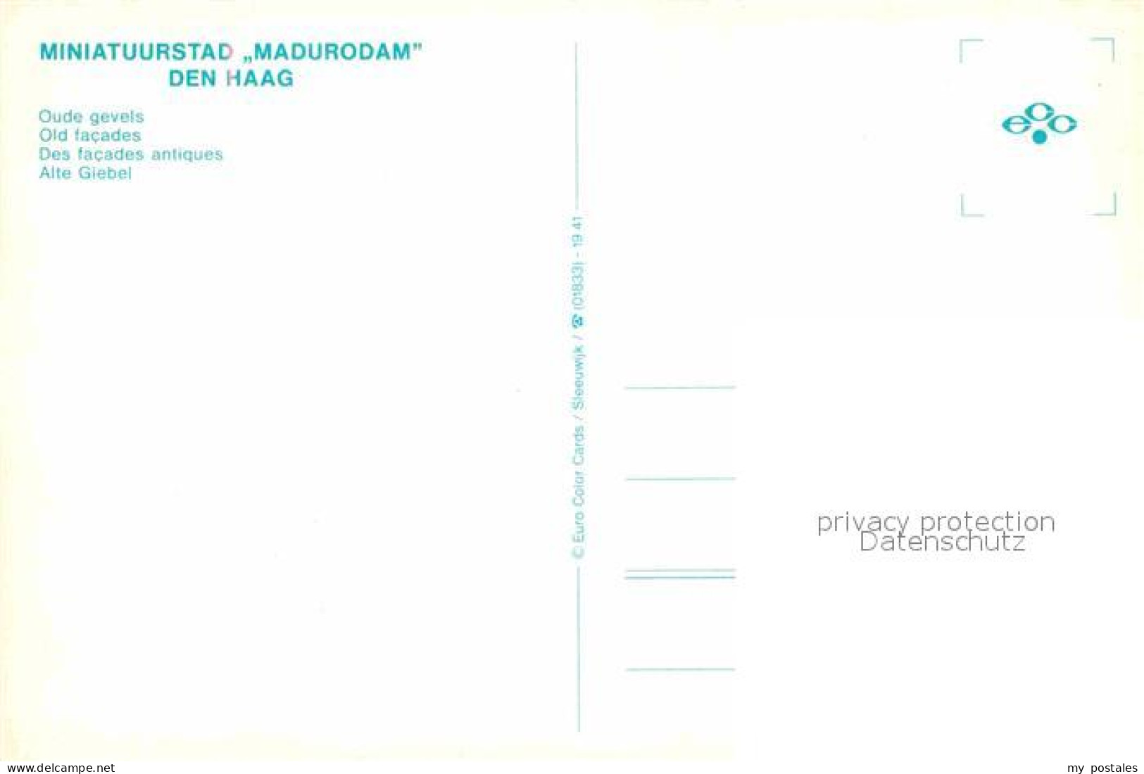 72838519 Den Haag Miniatuurstad Madurodam S Gravenhage - Other & Unclassified