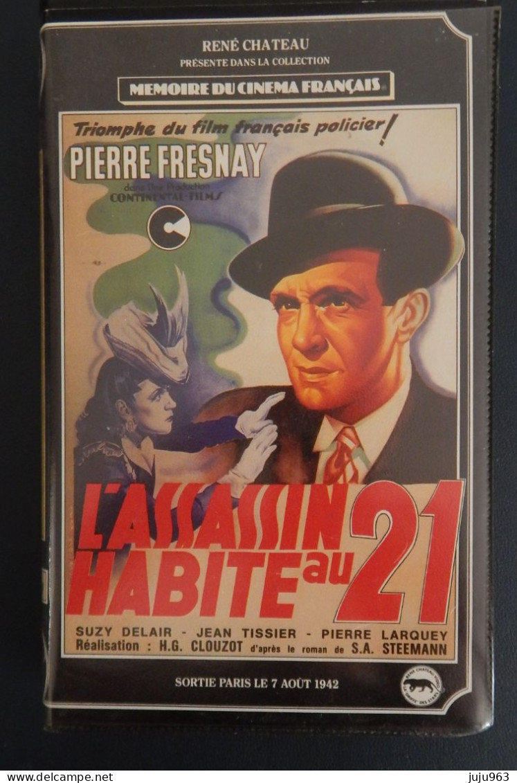 VHS L ASSASSIN HABITE  AU 21 DE H.G CLOUZOT OCCASION - Polizieschi