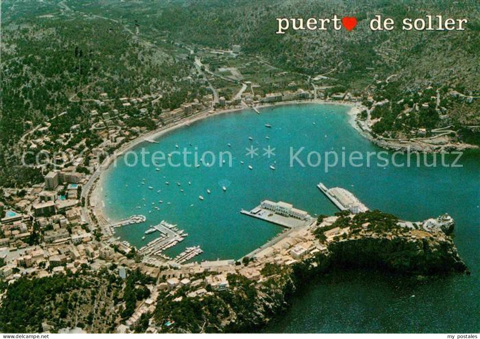 72838381 Puerto De Soller Fliegeraufnahme Mallorca Islas Baleares - Altri & Non Classificati