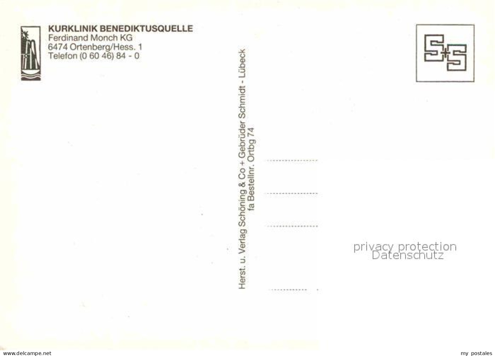 72837601 Ortenberg Hessen Kurklinik Benediktusquelle  Ortenberg Hessen - Other & Unclassified