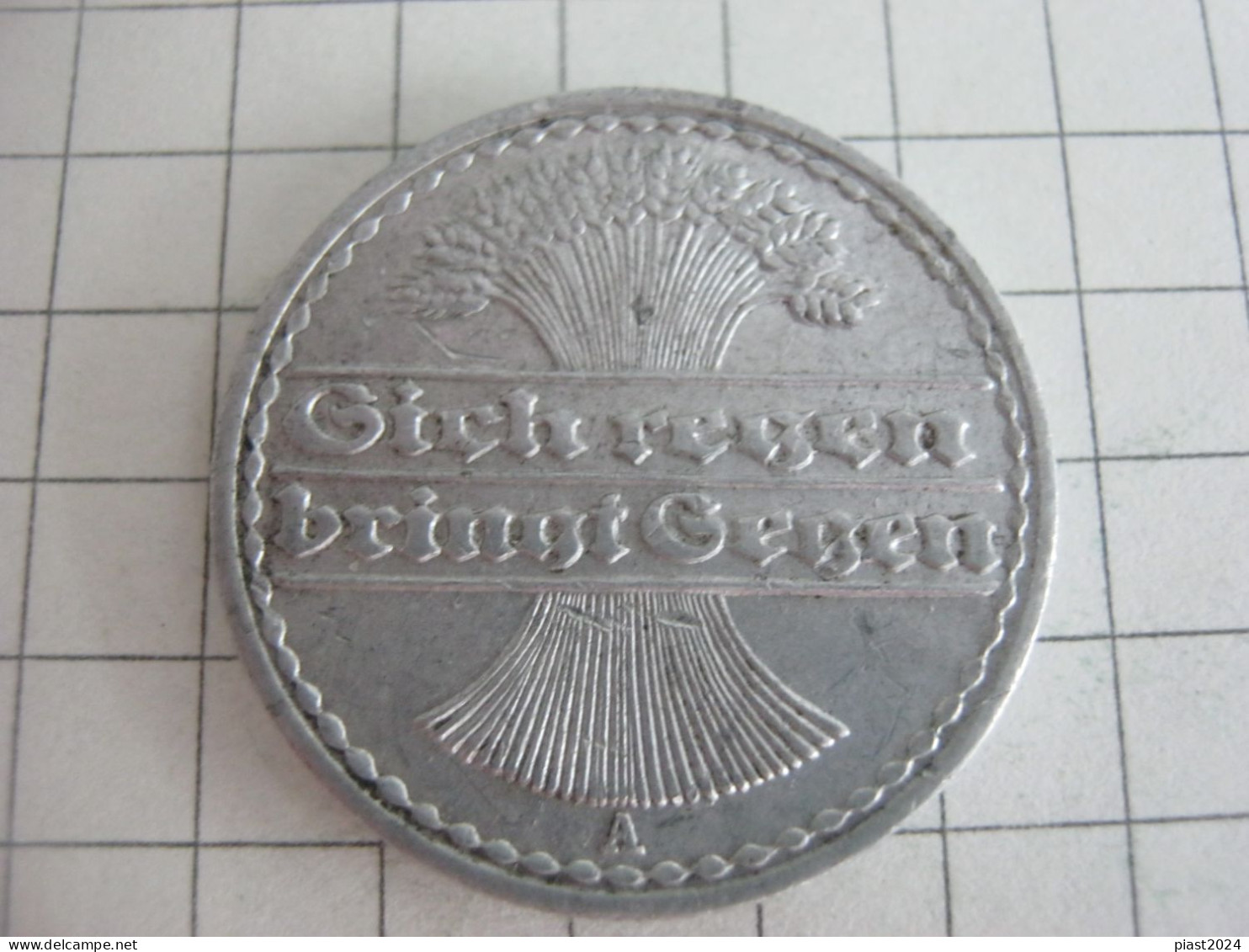 Germany 50 Pfennig 1920 A - 50 Renten- & 50 Reichspfennig