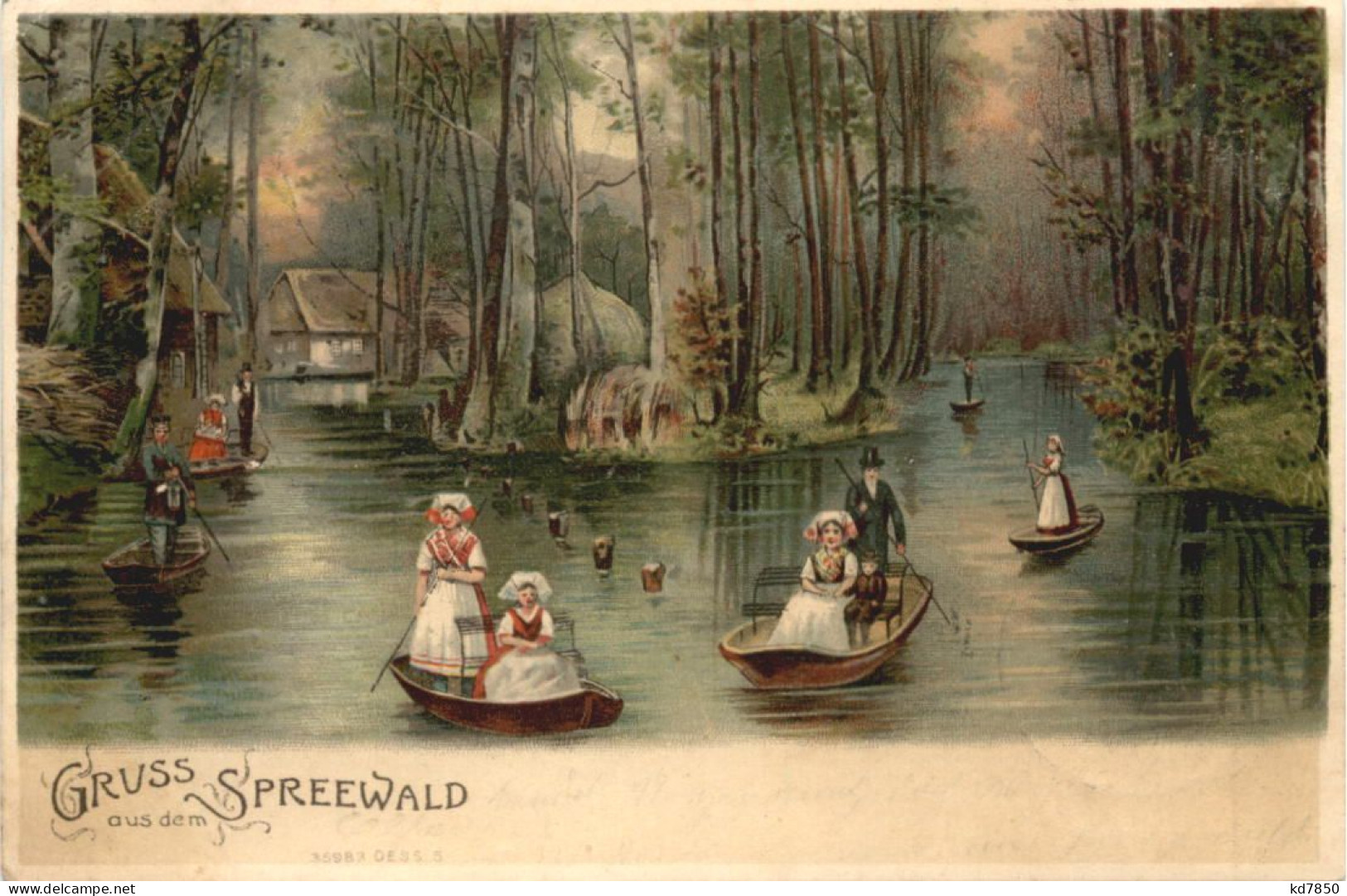 Gruss Aus Dem Spreewald - Litho - Otros & Sin Clasificación