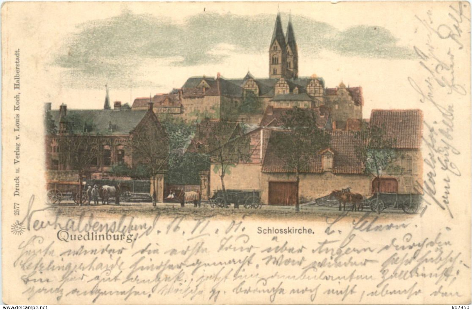 Quedlinburg - Schlosskirche - Litho - Quedlinburg